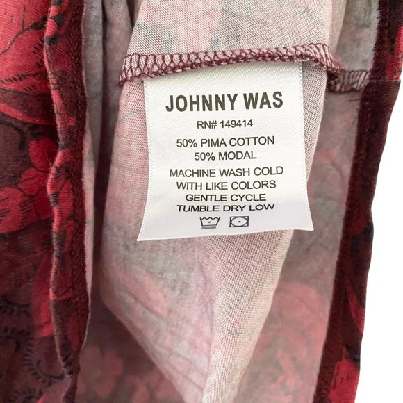 Johnny Was Rose Printed Tee - Picture 5 of 6